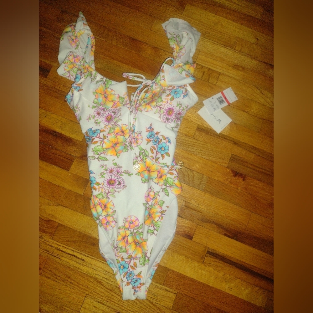 Floral One Piece Swimsuit Jessica Simpson